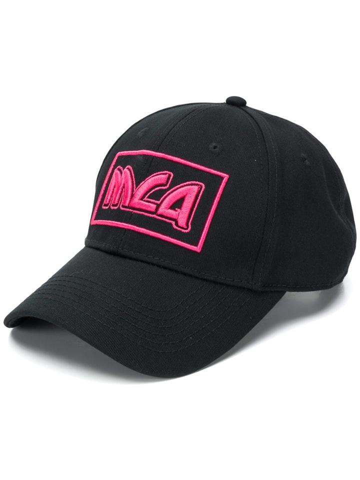 Mcq Alexander Mcqueen Logo Embroidered Baseball Cap - Black