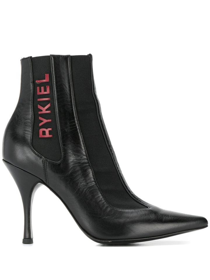 Sonia Rykiel Pointed Toe Boots - Black