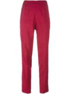 Emilio Pucci Vintage High Waist Trousers, Women's, Size: 42, Pink/purple