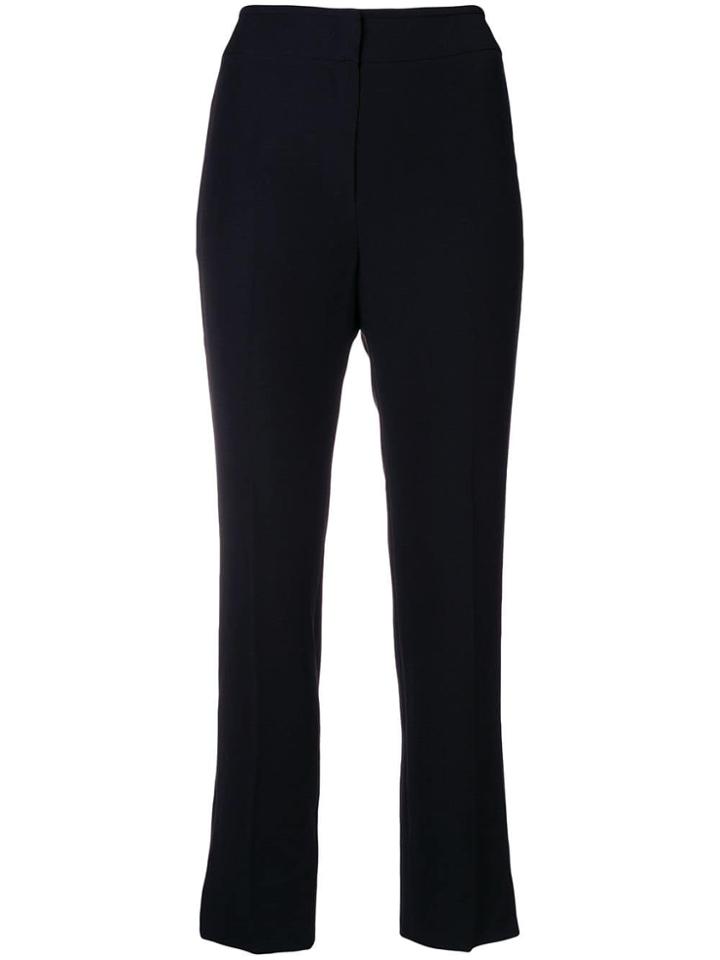 Emporio Armani Stretch Cropped Trousers - Black