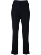 Emporio Armani Stretch Cropped Trousers - Black