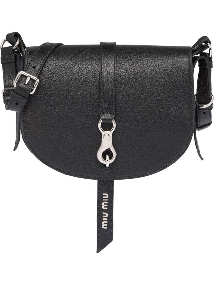 Miu Miu Madras Shoulder Bag - Black