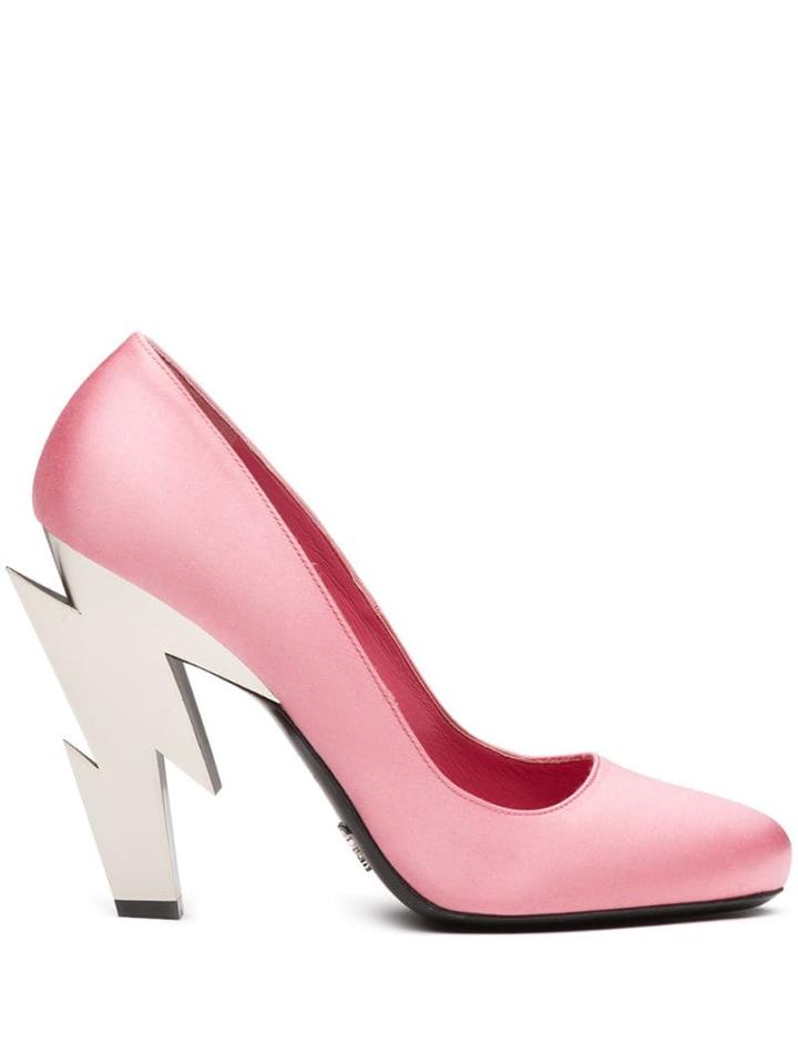 Prada Thunder Heel Pumps - Pink