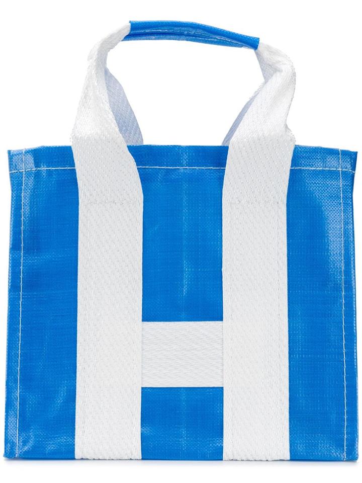 Comme Des Garçons Homme Large Shopping Bag - Blue