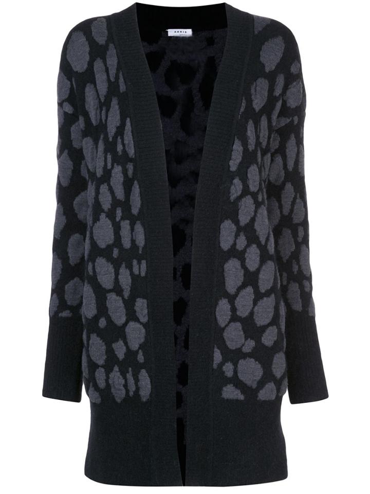 Akris Punto Dotted Open Cardigan - Black