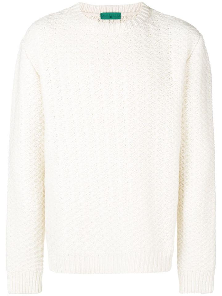 Paura Basic Knit Jumper - White