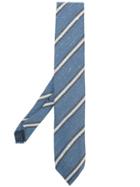 Lardini Classic Striped Tie - Blue