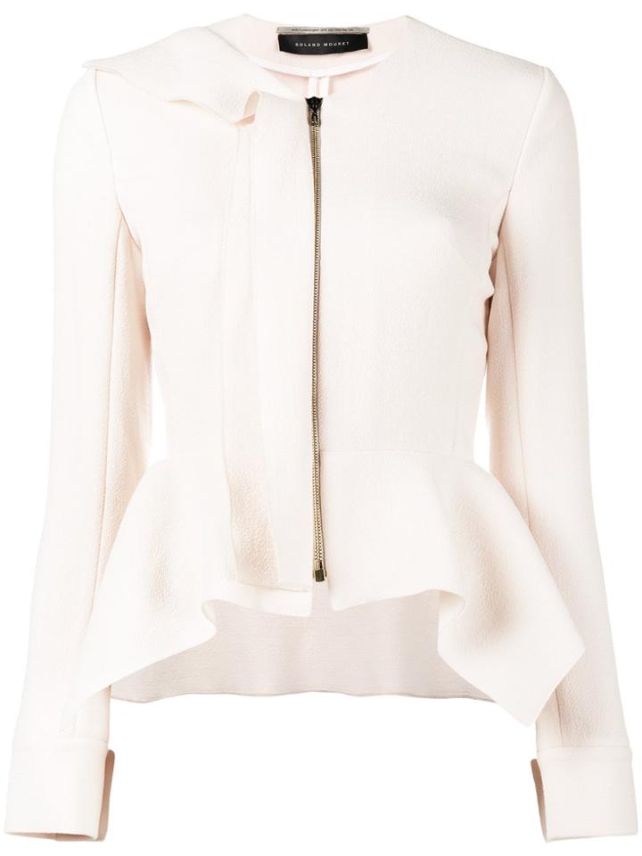 Roland Mouret Draped Jacket - Nude & Neutrals