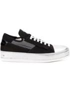 Bruno Bordese Metallic Toe Cap Sneakers - Black