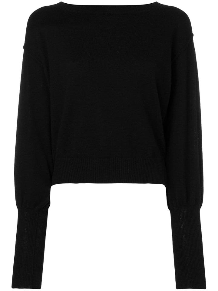 Twin-set Cropped Sweater - Black
