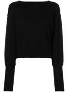 Twin-set Cropped Sweater - Black