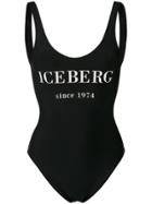 Iceberg Logo One-piece - Black