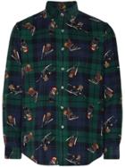 Polo Ralph Lauren Bear-print Tartan Shirt - Green