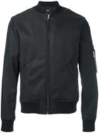 A.p.c. Zipped Bomber Jacket, Men's, Size: Xl, Black, Polyimide/polyester/spandex/elastane