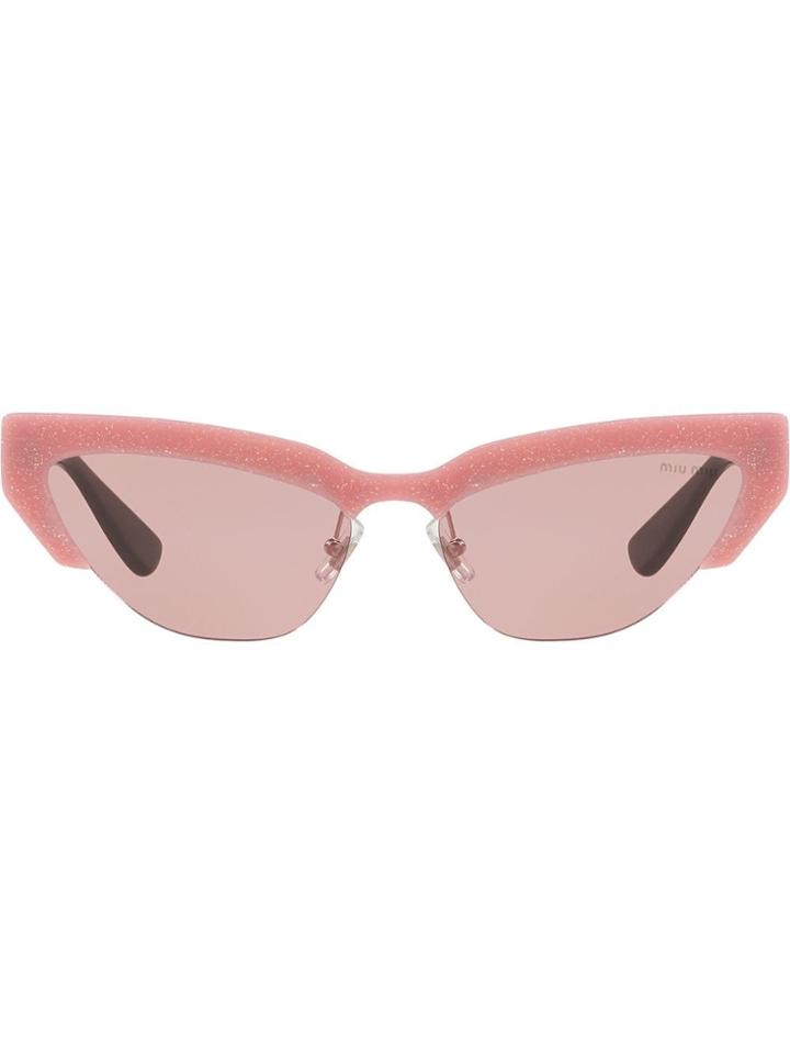 Miu Miu Eyewear Cat Eye Sunglasses - Pink