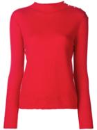 Liu Jo Crew Neck Sweater - Red