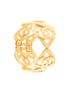 Chanel Pre-owned Heart Motif Bangle - Gold