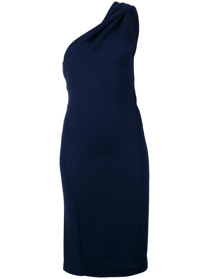 Dsquared2 One Shoulder Dress, Women's, Size: Large, Blue, Polyamide/spandex/elastane/viscose