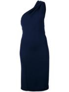 Dsquared2 One Shoulder Dress, Women's, Size: Large, Blue, Polyamide/spandex/elastane/viscose