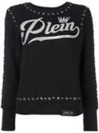 Philipp Plein Grommet Embellished Sweatshirt, Women's, Size: Xs, Black, Cotton