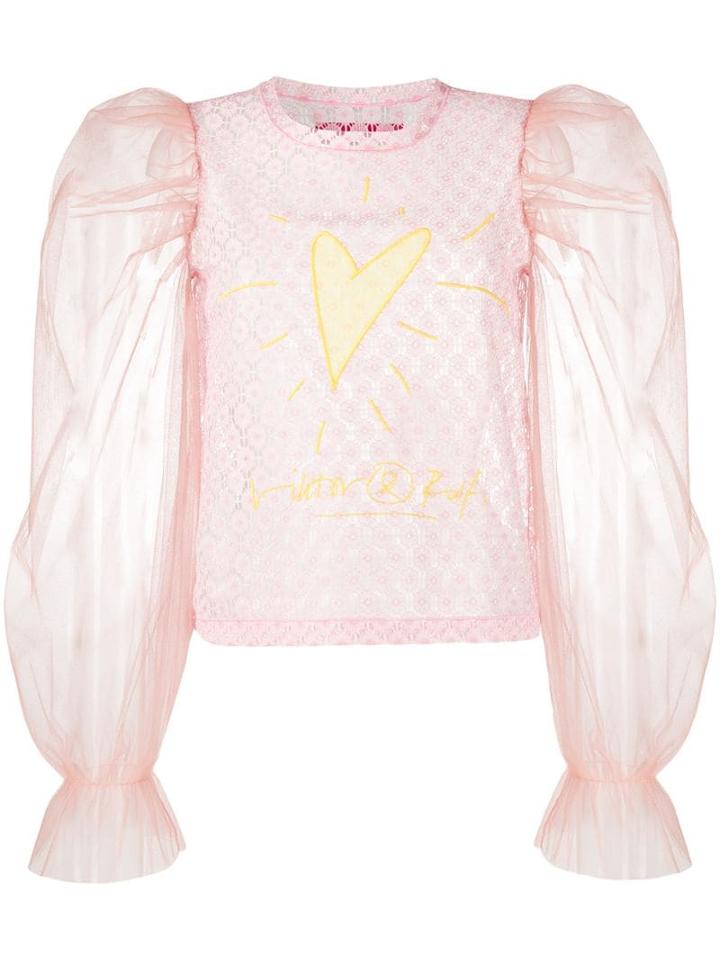 Viktor & Rolf My Heart Will Go On Blouse - Pink