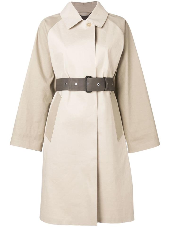 Mackintosh Putty & Fawn Bonded Cotton Oversized Trench Coat Lr-092/cb