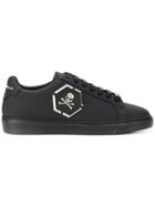 Philipp Plein Skull Lace-up Sneakers - Black