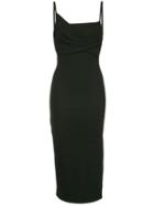 Christopher Esber Drapped Fitted Dress - Black
