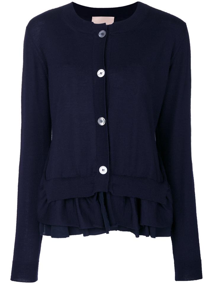 Erika Cavallini Crew Cardigan - Blue