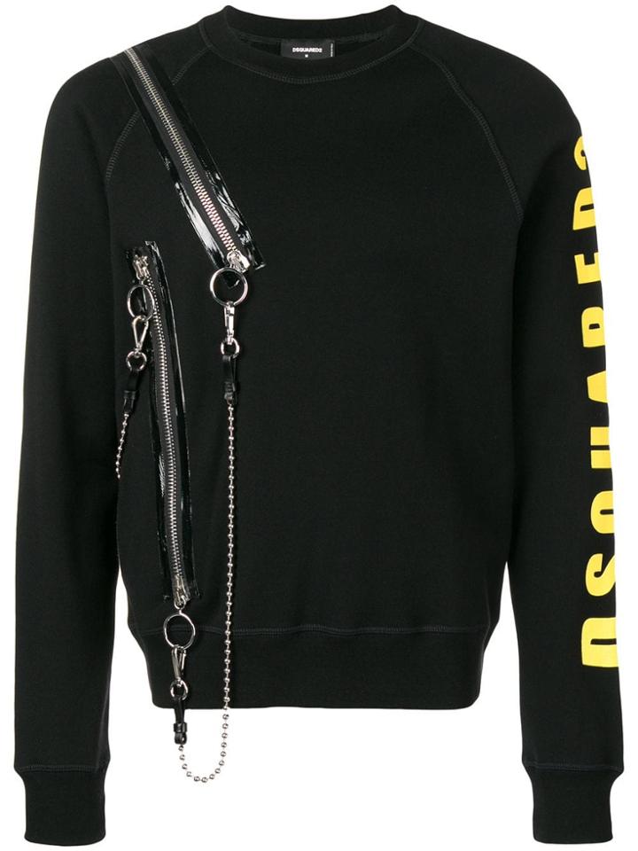 Dsquared2 Side Zipped Jumper - Black
