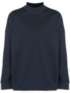 N. Hoolywood Oversized High-neck Sweater - Blue