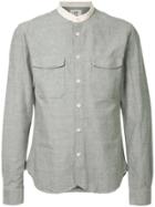 Kent & Curwen Mandarin Collared Shirt - Grey