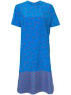 Marni Floral Shift Dress - Blue