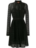 Missoni Fine Knit Shirt Dress - Black