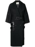 Fendi Belted Midi Coat - Black