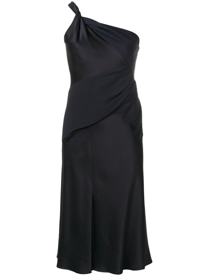 Versace Twisted One Shoulder Dress - Black