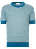 Cerruti 1881 Contrast Trim T-shirt - Blue