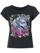 Marc Jacobs - Unicorn Print T-shirt - Women - Cotton - L, Blue, Cotton