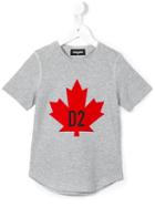 Dsquared2 Kids Maple Leaf T-shirt, Boy's, Size: 8 Yrs, Grey