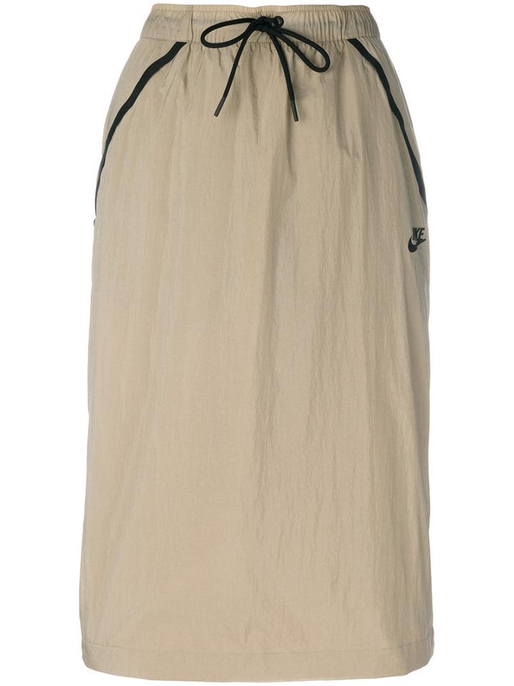 Nike - Shell Skirt - Women - Nylon/polyester - L, Nude/neutrals, Nylon/polyester