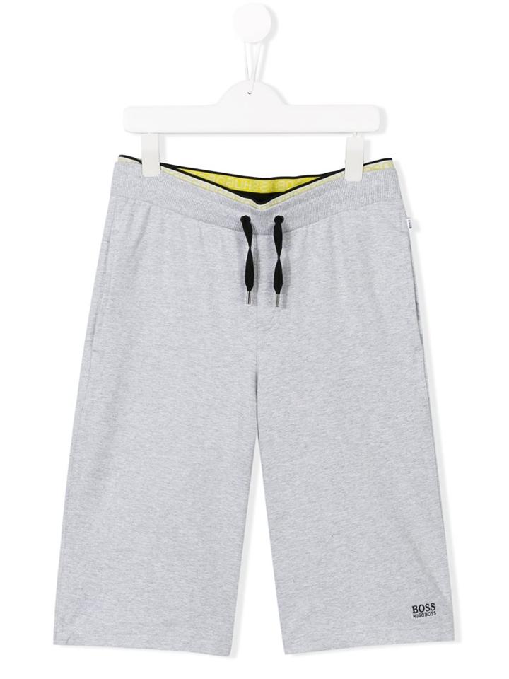 Boss Kids Drawstring Track Shorts, Boy's, Size: 16 Yrs, Grey