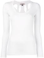 Murmur - Torn Blouse - Women - Nylon/spandex/elastane/viscose - L, White, Nylon/spandex/elastane/viscose