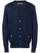 Dolce & Gabbana Basic Buttoned Cardigan - Blue