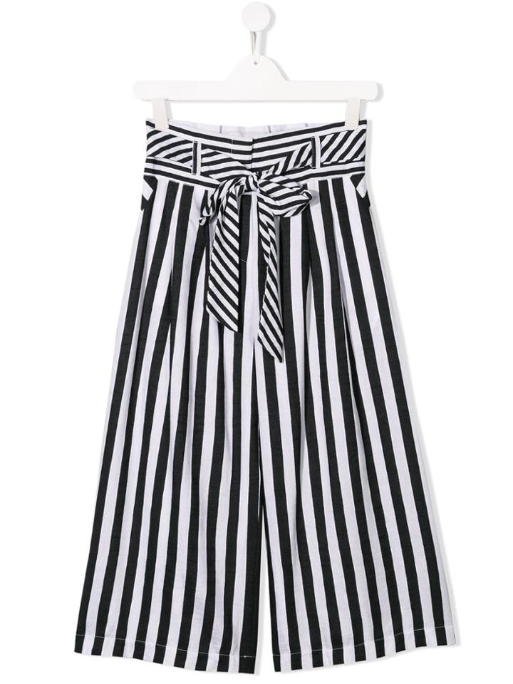 Monnalisa Teen Wide-legged Trousers - Black