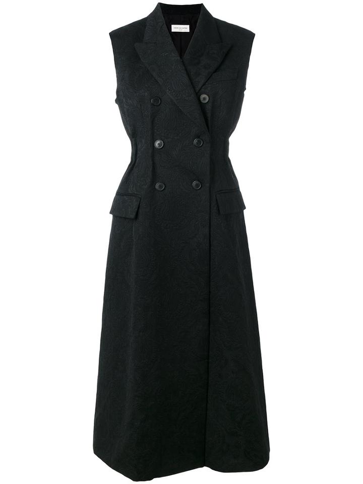Dries Van Noten Waistcoat Style Coat, Women's, Size: 36, Black, Polyester/acetate/wool/polyacrylic