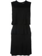 Twin-set Layered Dress, Women's, Size: Xs, Black, Acetate/viscose/spandex/elastane