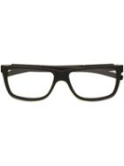 Tag Heuer Rectangular Frame Glasses, Black, Rubber