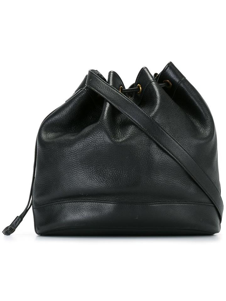 Hermès Vintage Drawstring Bucket Bag, Women's, Black