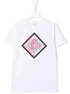 Givenchy Kids Logo Printed T-shirt - White