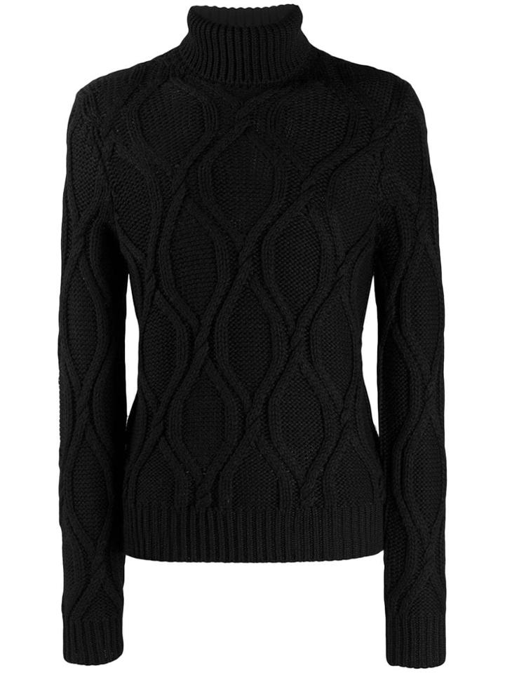 Cenere Gb Cable Knit Jumper - Black